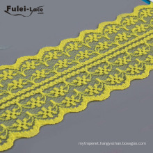 Factory Direct Sale Yellow French Lace Fabric